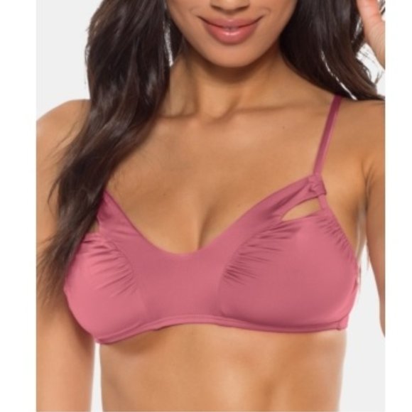 Soluna Under the Sun Ruched Cutout Bikini Top - Picture 1 of 9